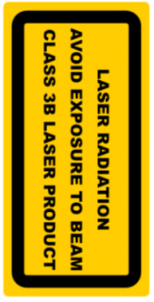laser warning label 5